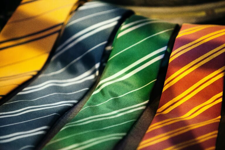 Neckties in a variety of eye catching colors.